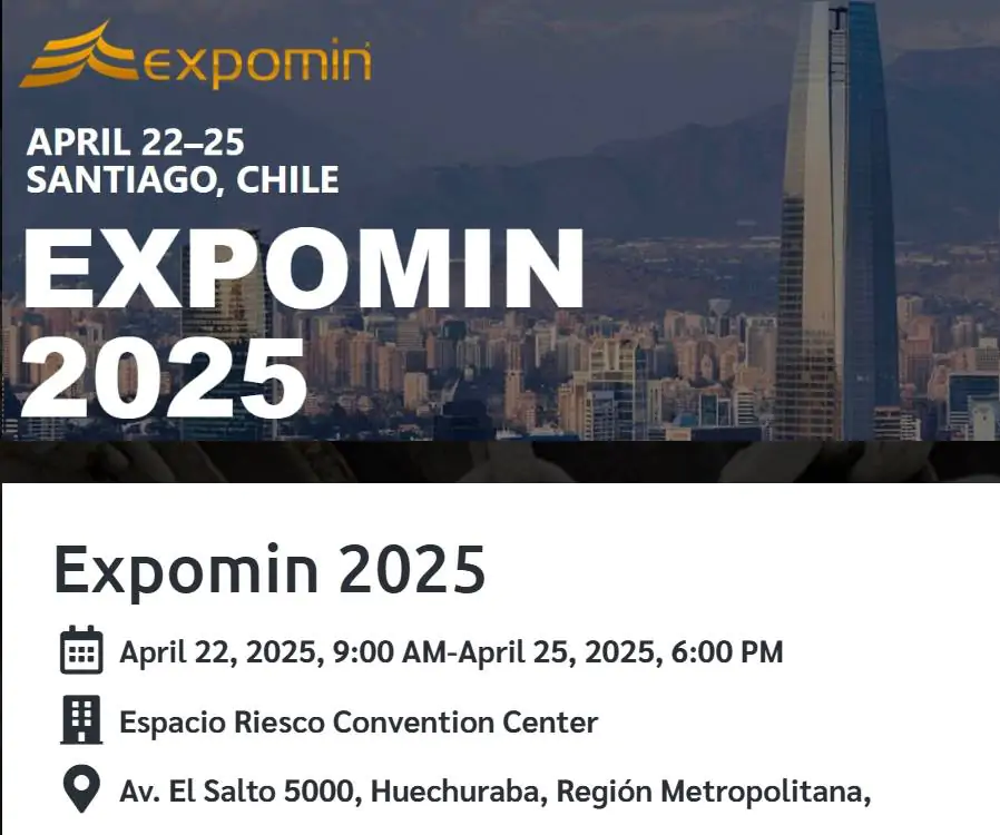 Meet Us at Expomin 2025!