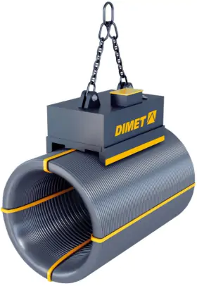 Elettromagneti per acciaio per cemento armato in fasci e rotoli, rotoli di acciaio tondo e vergella