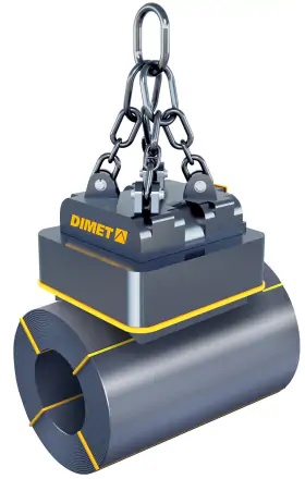 Elettromagneti per ruote, sollevamento sulla superficie laterale