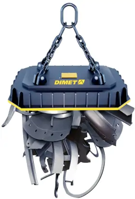 Eletroímãs retangulares para sucata